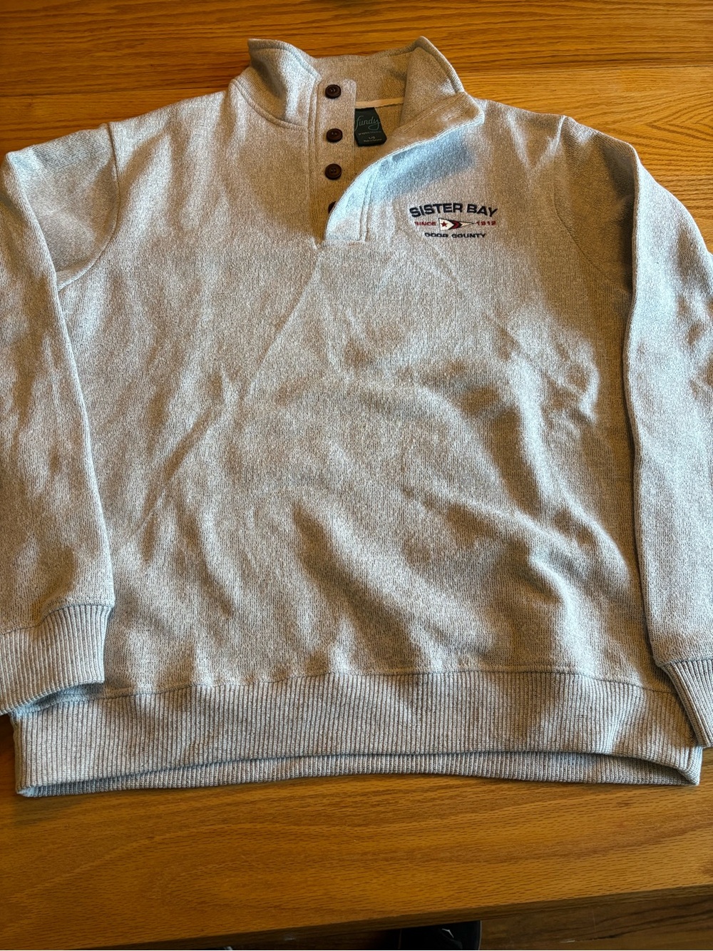 Men’s Fundy Graphic Apparel Long Sleeve Fleece Pullover Sweatshirt L Outdoor